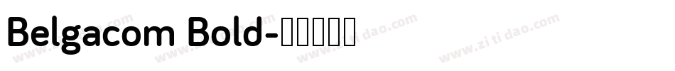 Belgacom Bold字体转换